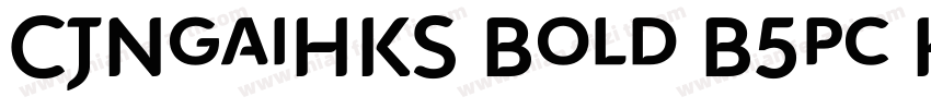 CJNgaiHKS Bold B5pc H字体转换